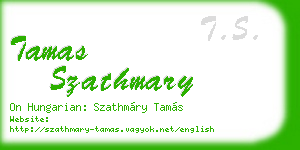 tamas szathmary business card